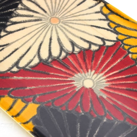 トレー(L) 折敷 30×21cm 【銘仙】三角菊