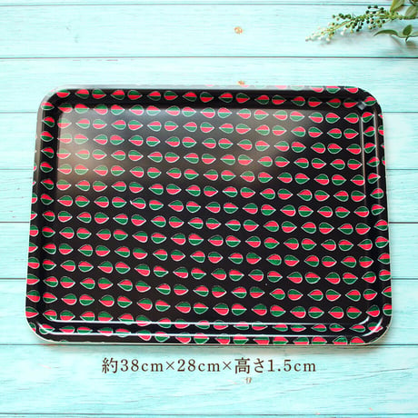 トレー(LL) 折敷 38×28cm【小紋】果物のようなドット