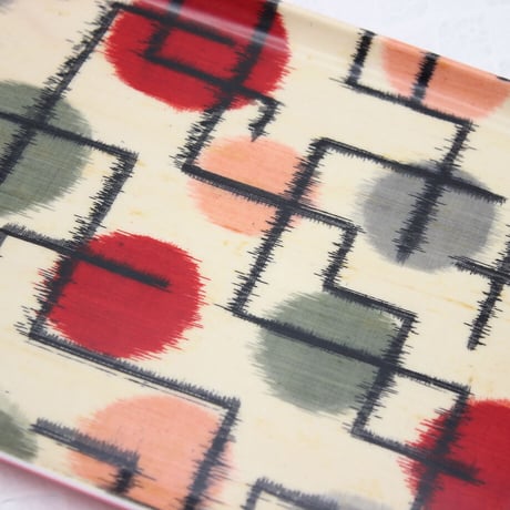 トレー(M) お盆 23×16cm【銘仙】ドット幾何学