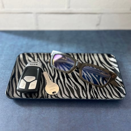 【博多織トレー】 21×12cm ゼブラ Zebra