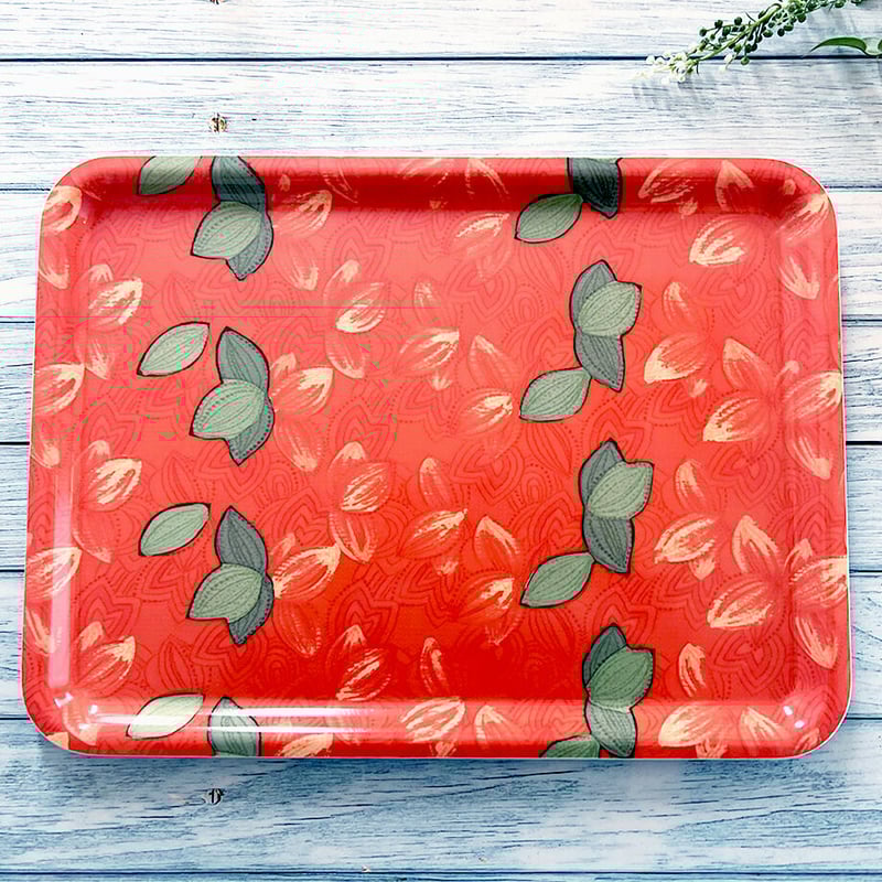 まる吸様　木製　懐石盆？お敷？お纏め　未使用 盆提灯 置き提灯 銘木工芸行灯 華桜 11号 25W 紙張 武蔵野 天然