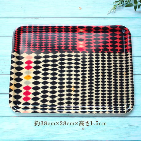 トレー(LL) 折敷 38×28cm【銘仙】ダイヤドット