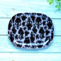 オーバル小皿 16×12cm【長襦袢】壺いっぱい