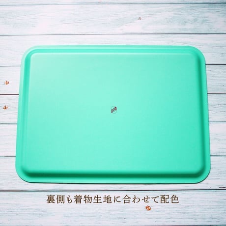 トレー(LL) 折敷 38×28cm【小紋】葉っぱひらひら