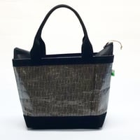 Used トートバッグ（ダークブラウン）M S　ジップトップ　2プライ ボトム3プライ
