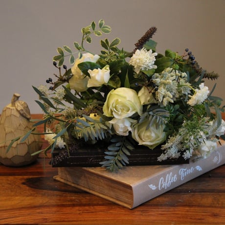 bouquet L　white＆green