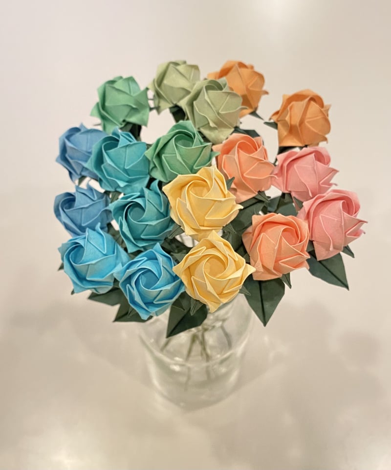 折り紙バラ(ミニ)18本セット | Origami Hiryo