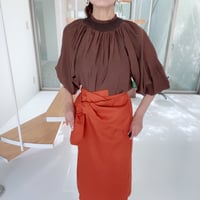 ドルマンブラウス　チョコレート