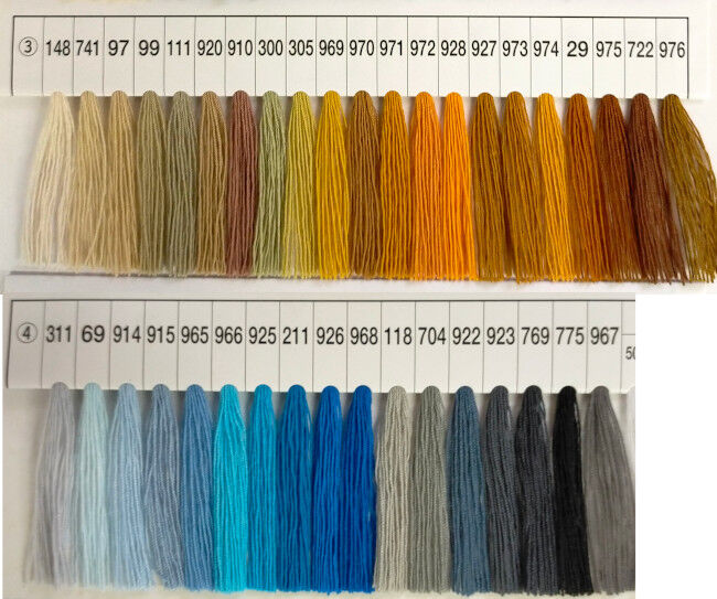 KINGスパン30番／2000m巻【ジーンズステッチ】見本帳④列目 | ししゅう