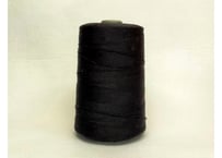 キンバスパン8番【ジーンズステッチ・厚地用】／3000m巻　黒
