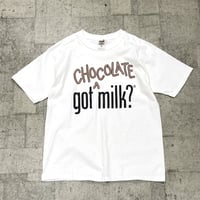 00s "got milk?" parody print T shirt