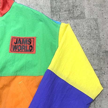 90s "JAMS WORLD" mulch colour nylon jkt