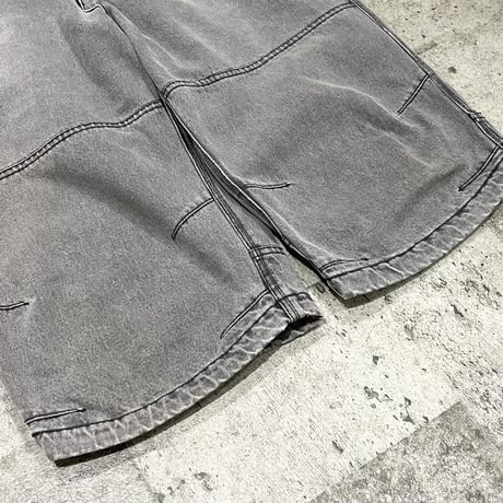 00s stussy work gear denim half pants