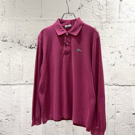 90s euro "LACOSTE" l/s polo shirt