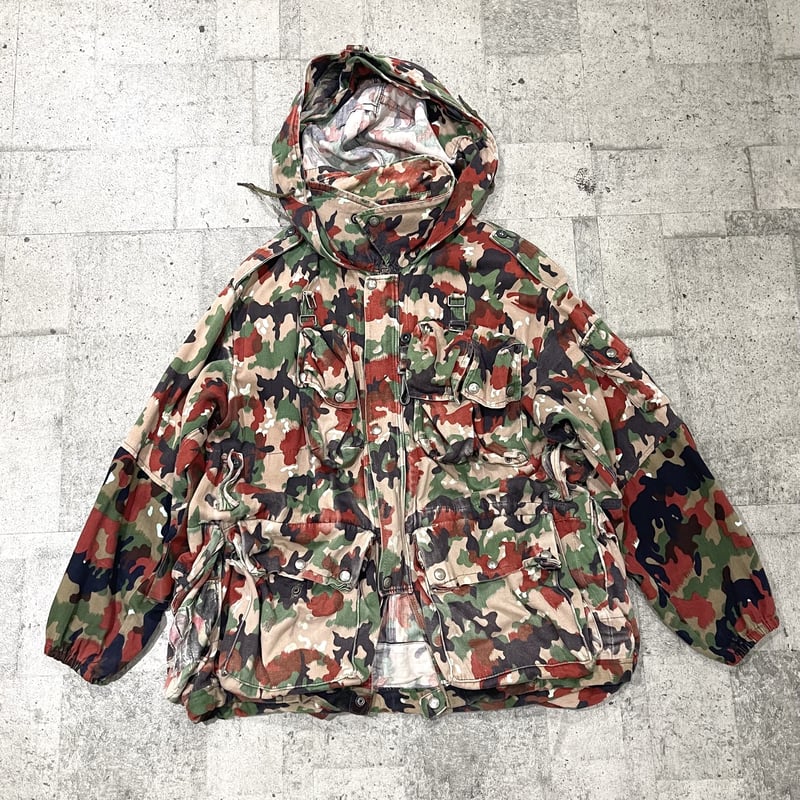しやスイス軍Ｍ６０ミリタリージャケット上下ズボンセット山岳部仕様 独創的な名作！】スイス軍M60アルペンカモジャケットの魅力に