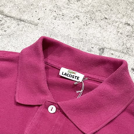 90s euro "LACOSTE" l/s polo shirt