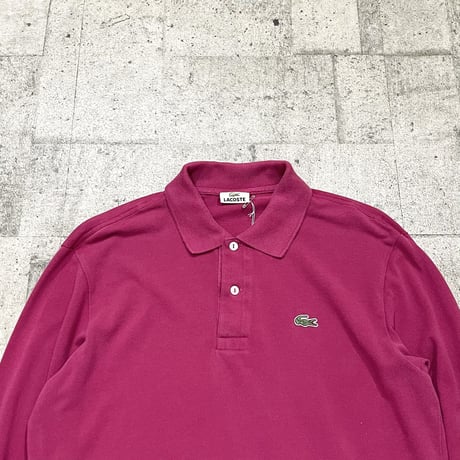 90s euro "LACOSTE" l/s polo shirt
