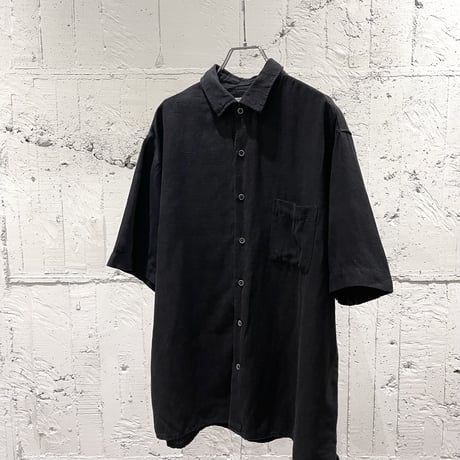 00s silk linen s/s shirt