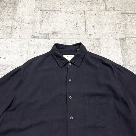 00s silk linen s/s shirt