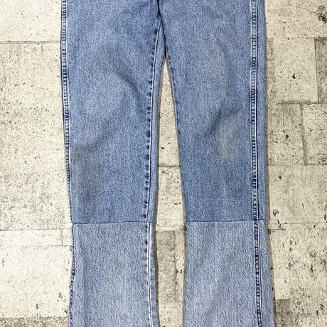 90s super long custom denim pants