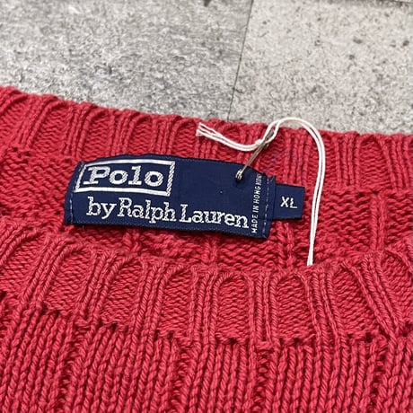 00s "polo ralph lauren" cotton knit
