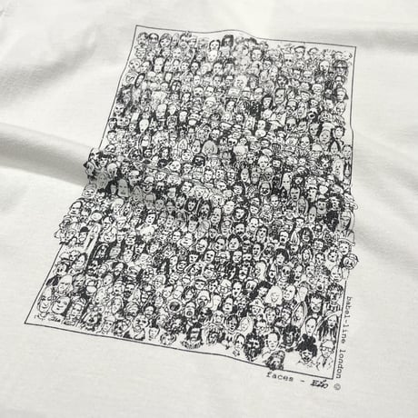 00s face print T