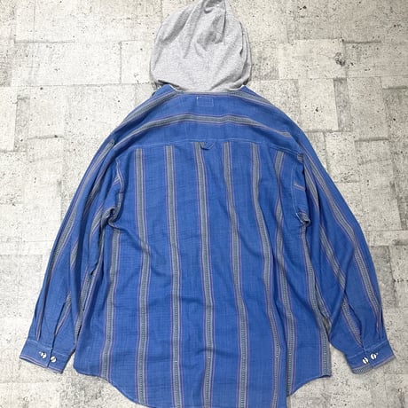 90s cotton hood shirt