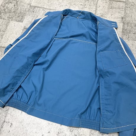 60~70s cotton&nylon? zip jkt