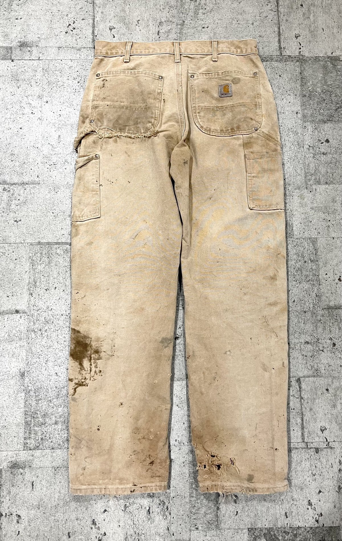 Carhartt double knee pants BOROウエスト45cm - ワークパンツ/カーゴ