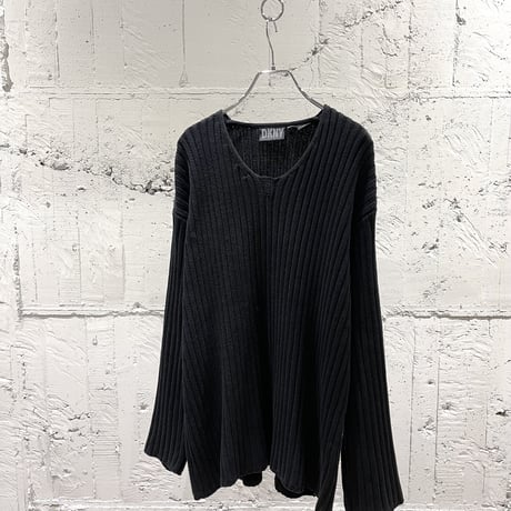 90s DKNY cotton cable knit