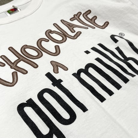 00s "got milk?" parody print T shirt