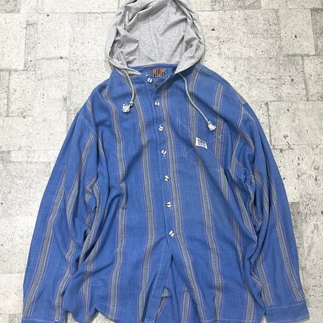 90s cotton hood shirt