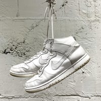 20s NIKE "DUNK HI" light gray×white