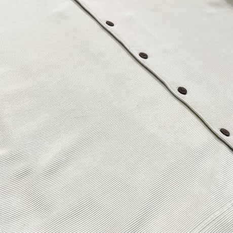 00s silk cotton s/s open collar shirt