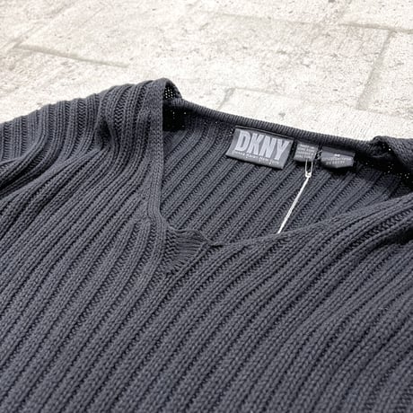 90s DKNY cotton cable knit