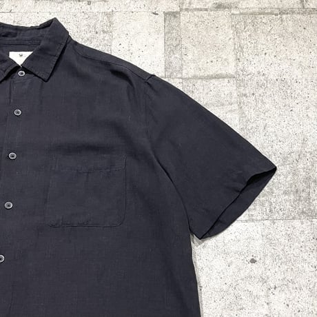 00s silk linen s/s shirt