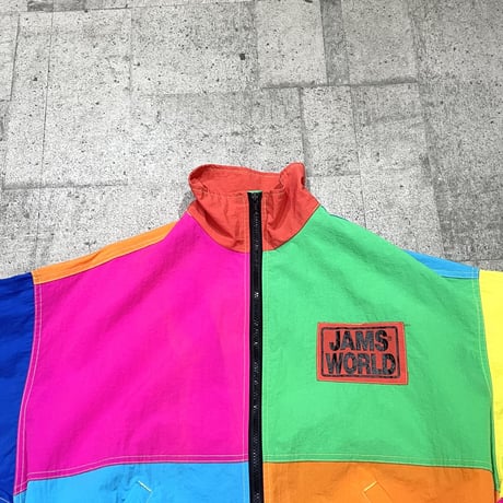 90s "JAMS WORLD" mulch colour nylon jkt