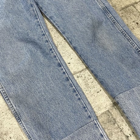 90s super long custom denim pants