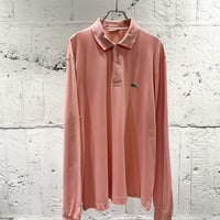 70~80s euro "LACOSTE" l/s polo shirt