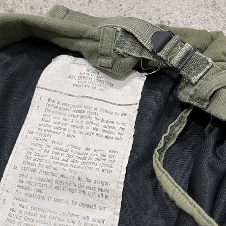 70s us.army chemical protective pants