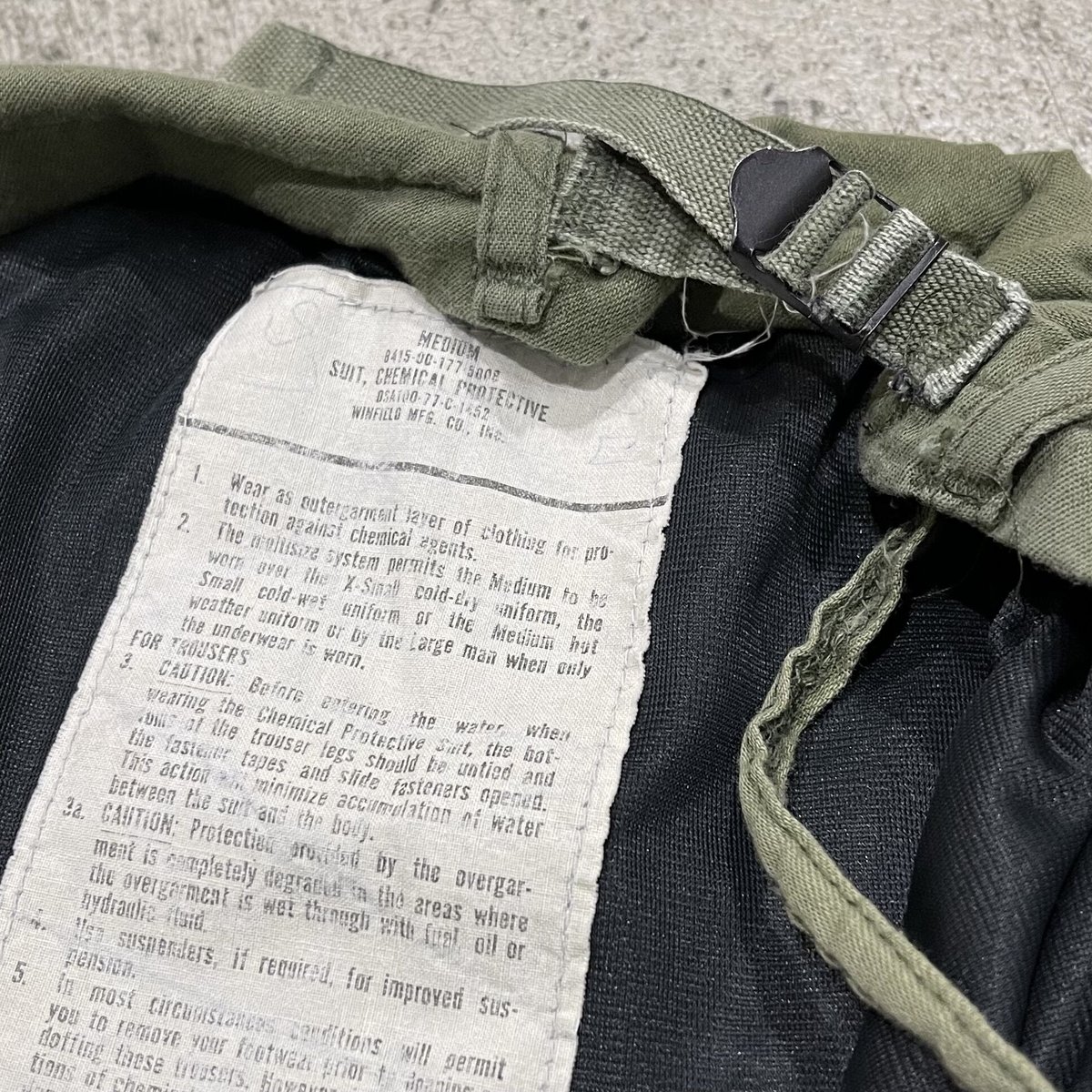 70s us.army chemical protective pants | CHARACT