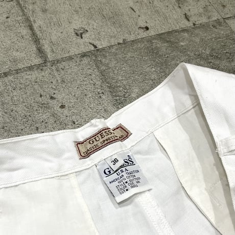 90s "GUESS"  cotton shorts dead stock