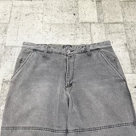 00s stussy work gear denim half pants