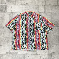 90s  cotton open collar shirt