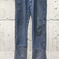 90s super long custom denim pants
