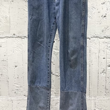 90s super long custom denim pants
