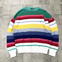 90s "nautica" cotton knit rainbow