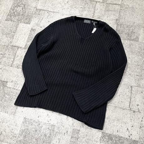 90s DKNY cotton cable knit