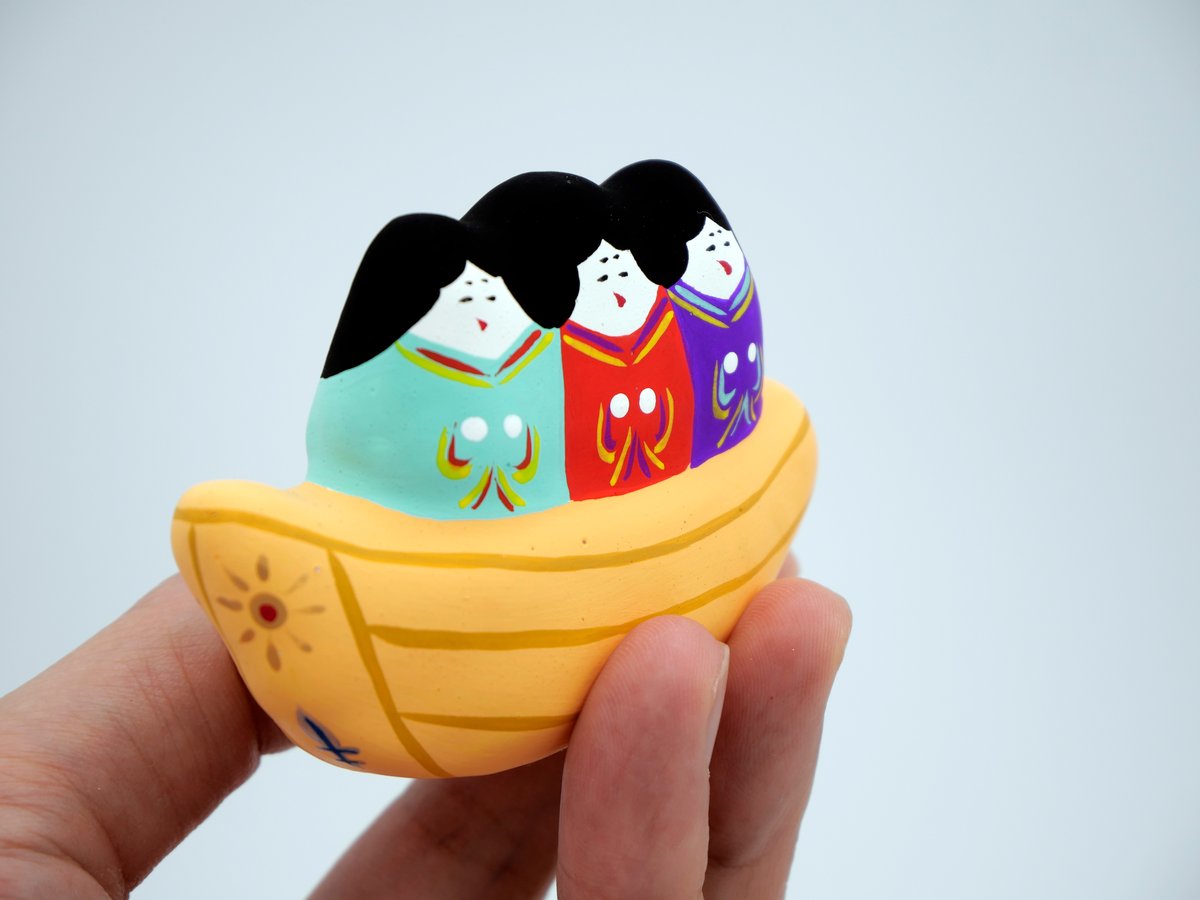 張子人形】宮島三女神（さんひめ） | HARICOGRAPHY