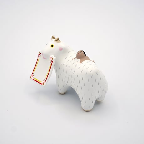 【張子人形】メーメー（命名）張子